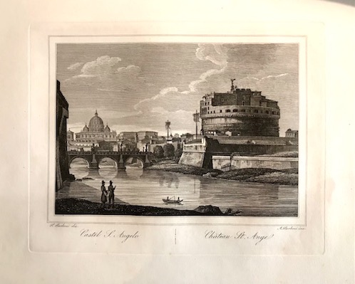 Parboni Achille (1783-1841) Castel S. Angelo - Chateau St. Ange 1840 ca. Roma 